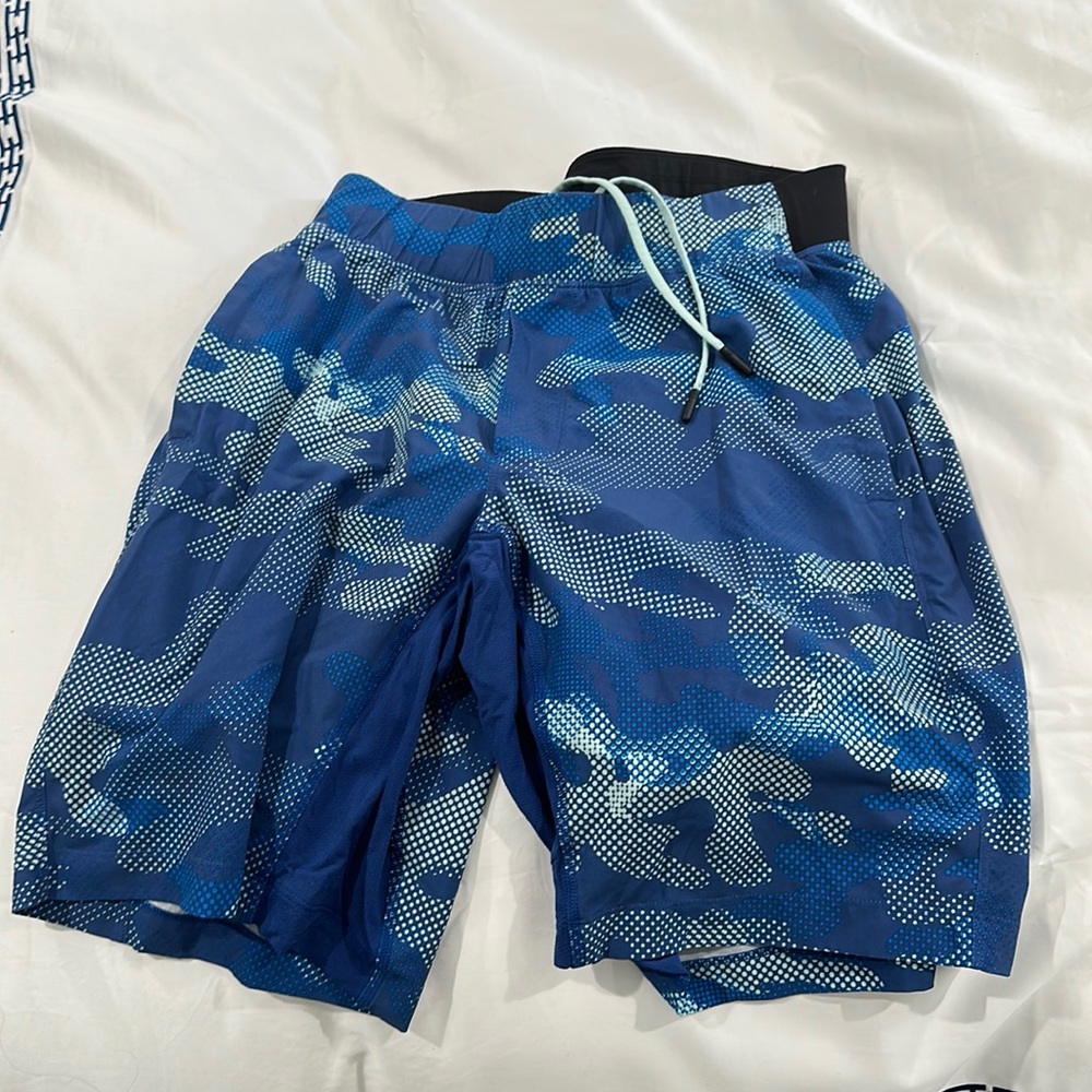 Blue Camo Lululemon men’s shorts